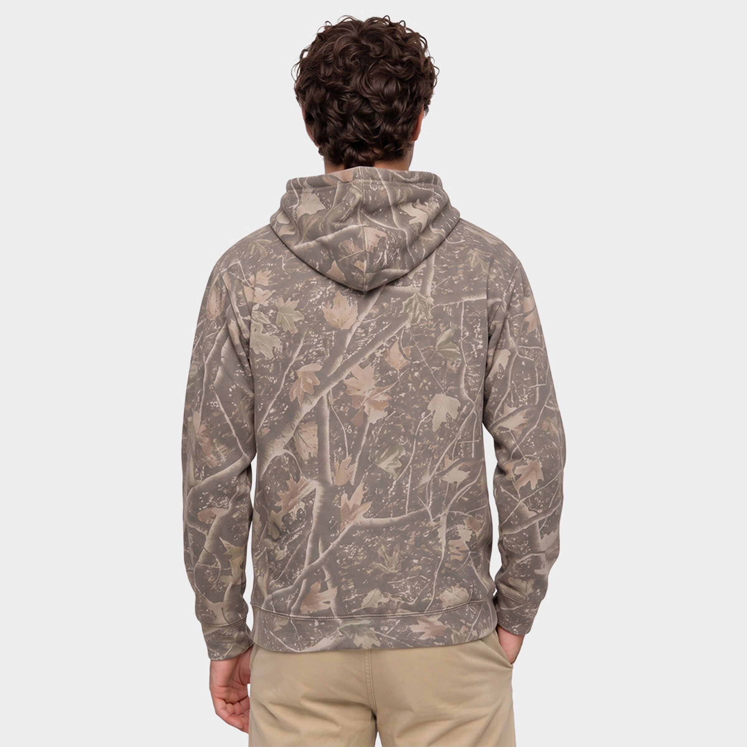 Simply Sage Market - Men's Camo Hoodie Fish and Trees
