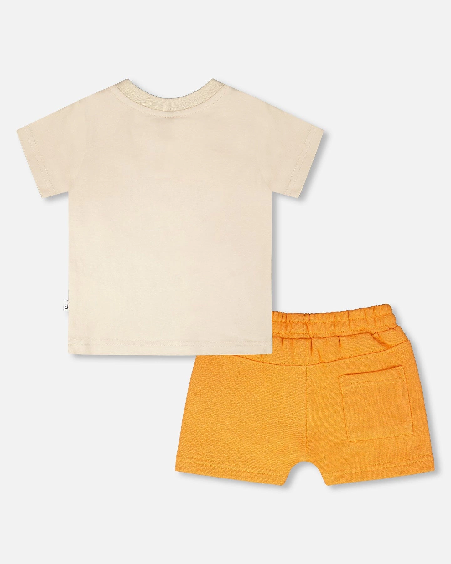 Deux par Boys Organic Cotton Lion Print T-Shirt and Shorts Set
