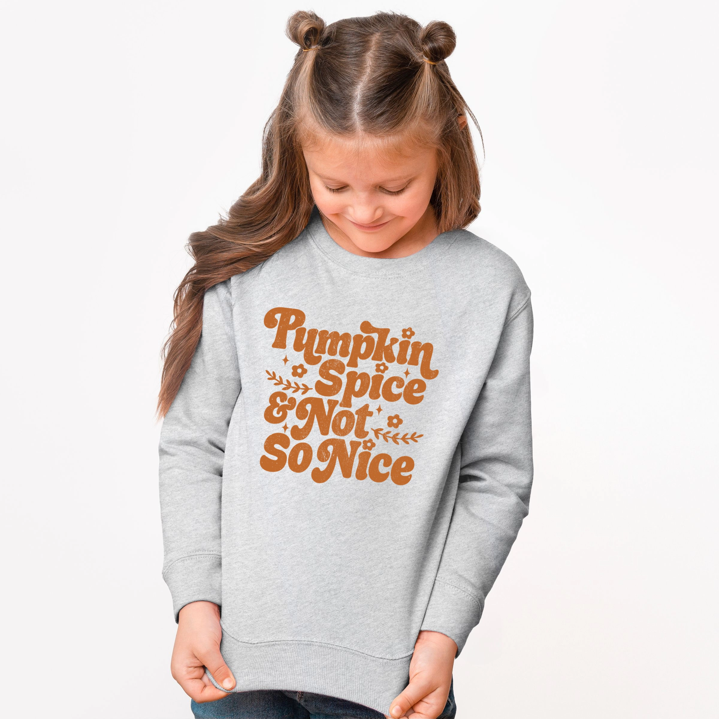 The Juniper Shop - Youth Graphic Sweatshirt Pumpkin Spice And Not So Nice