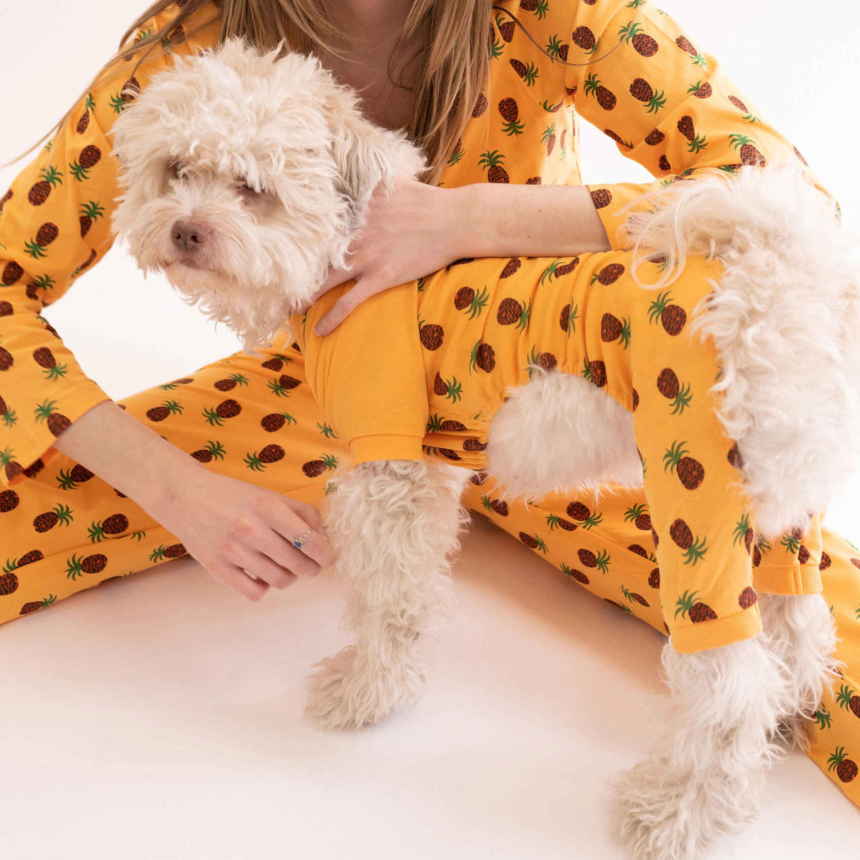 Leveret Dog Cotton Food Print Pajamas