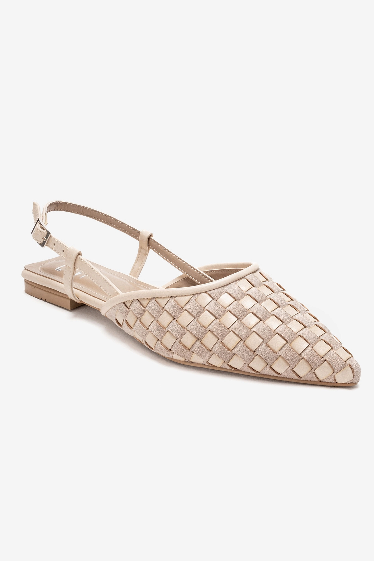 Prologue Shoes Womens Chanda Pointed Toe Woven Sandal