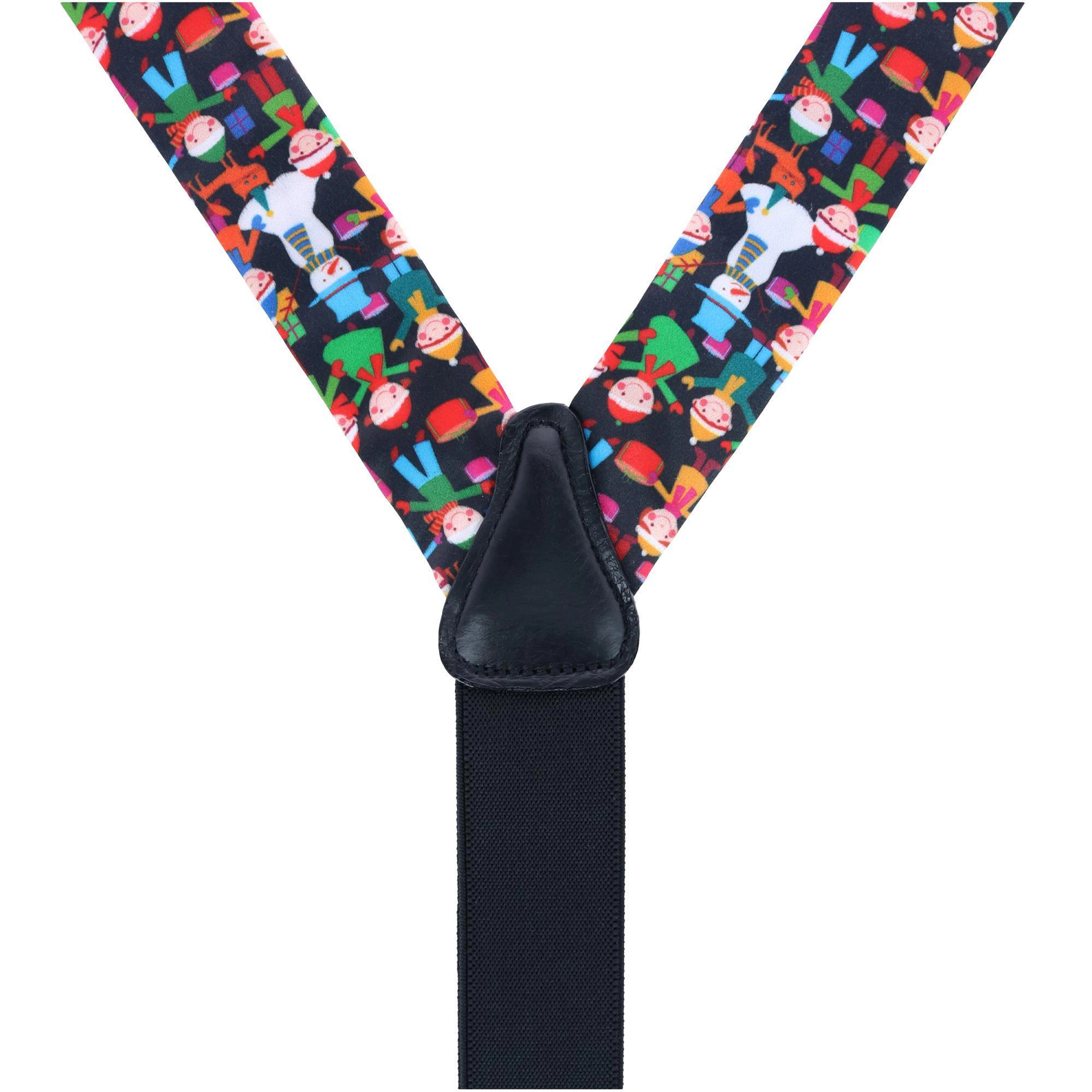 Trafalgar Happy Holidays Children Gift Exchange Silk Button End Suspenders