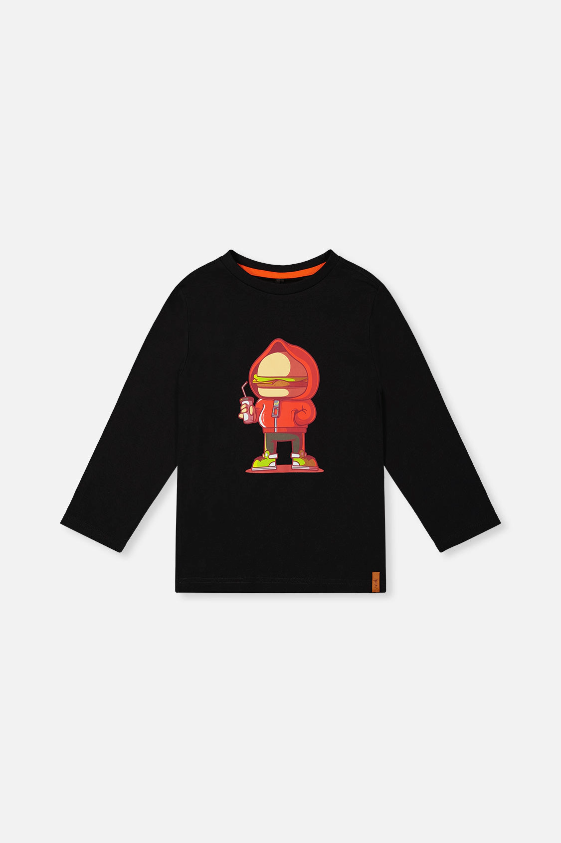 Deux par Boys Long Sleeve Organic Cotton T-Shirt with Street Graphic
