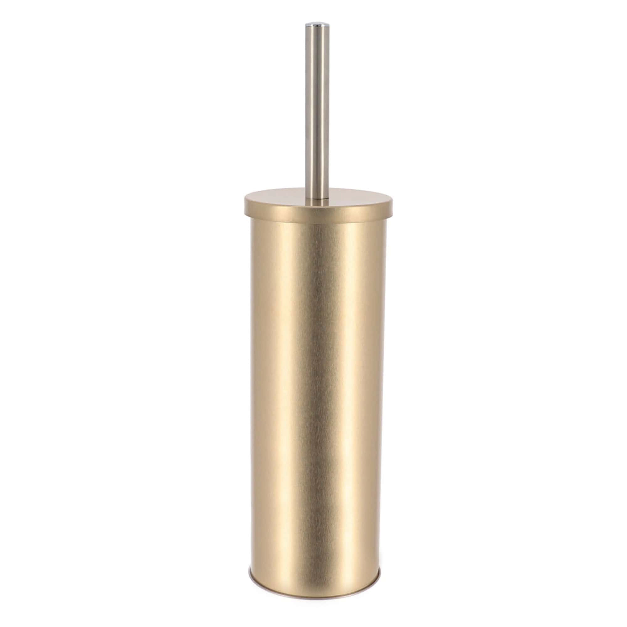 Evideco French Home Goods Brushed Gold Toilet Brush Set - 2-Piece