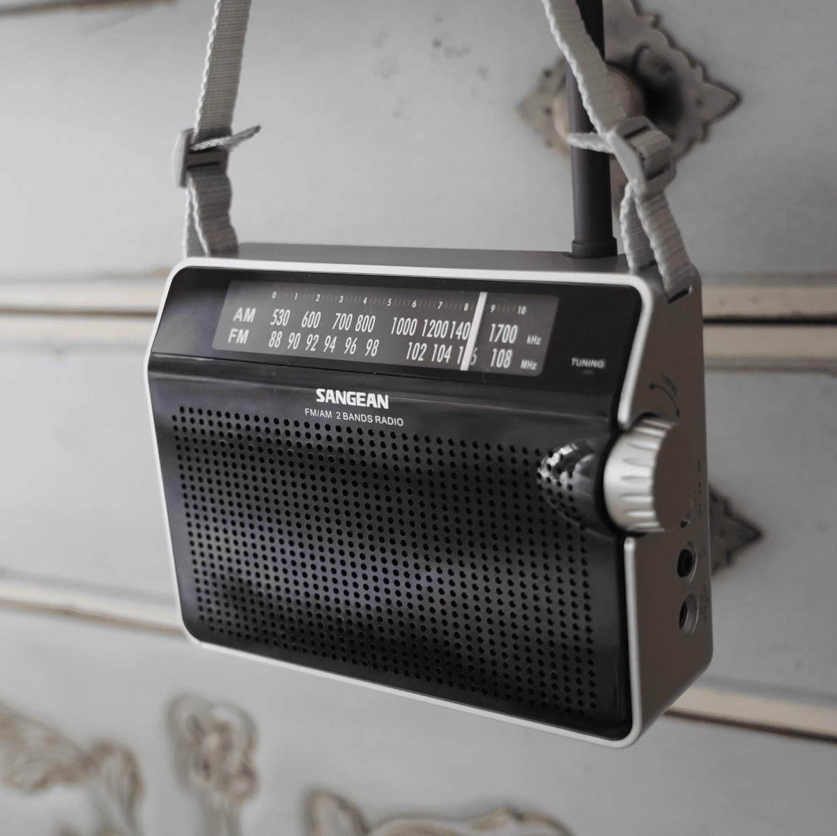 Sangean PR-D6 Compact AM/FM Portable Analog Radio - Rugged Design, Lighted Dial