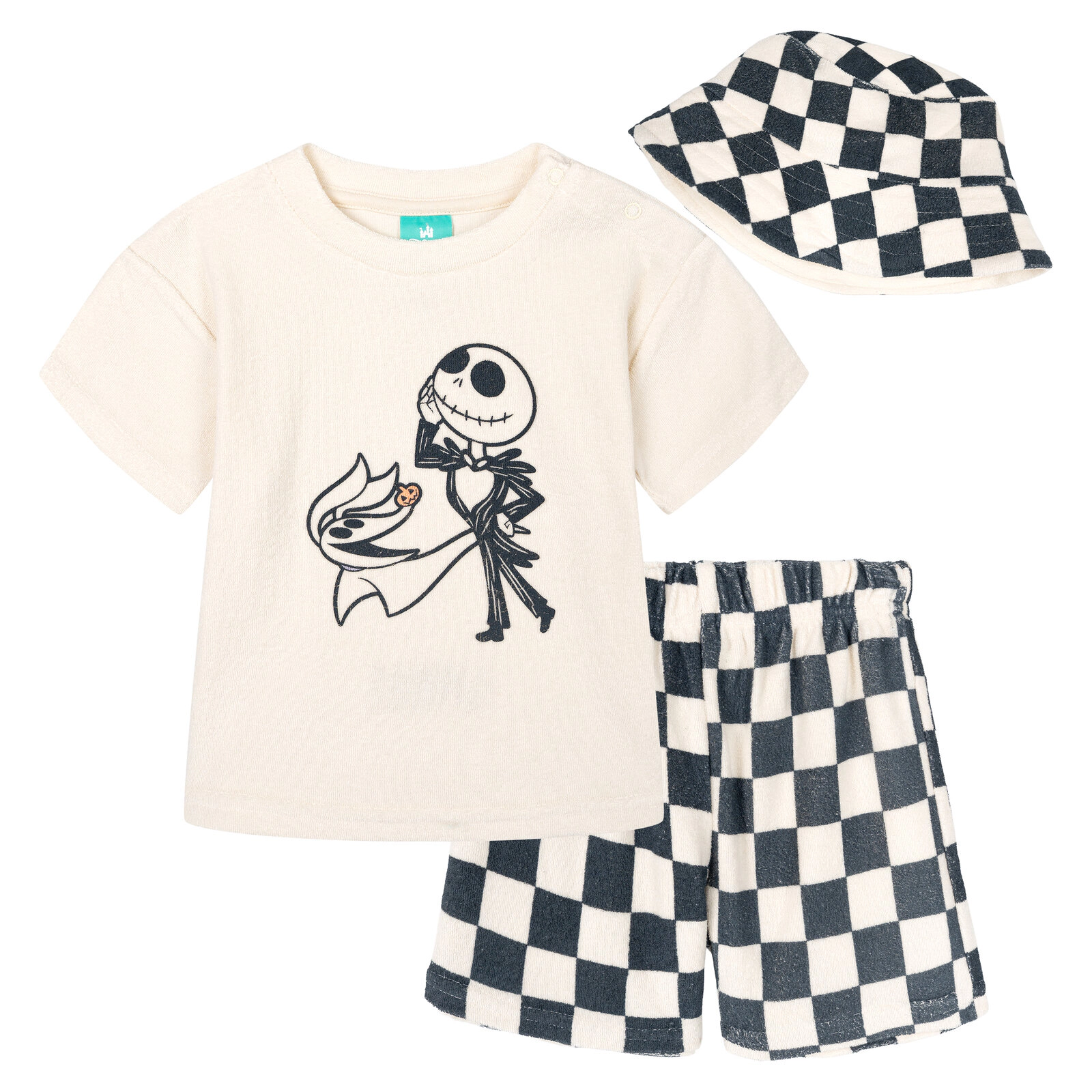 Disney Baby Boys' T-Shirt and Shorts Set with Bucket Hat