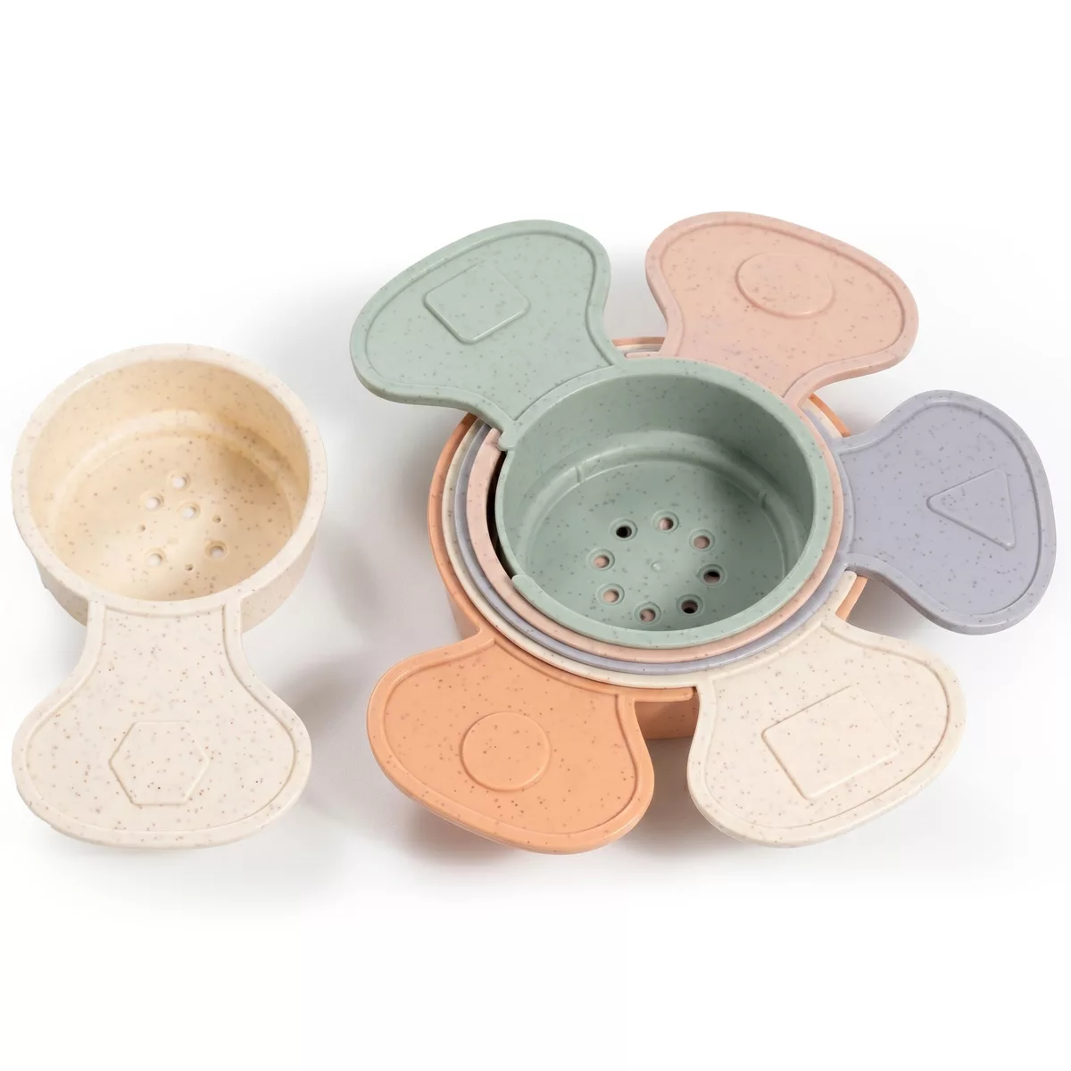 Sperric Baby Bath Stacking Cups Toy for Toddlers, Baby Bath Toys for Kids, Educational Water Toys for Early Learning