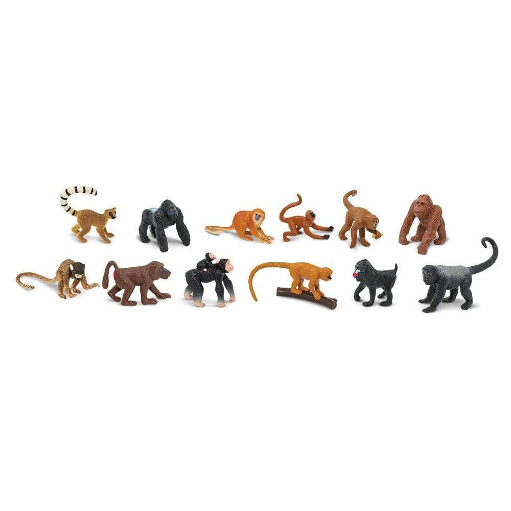 Safari Ltd. - Monkeys & Apes TOOB - contains 12 Mini Figurines