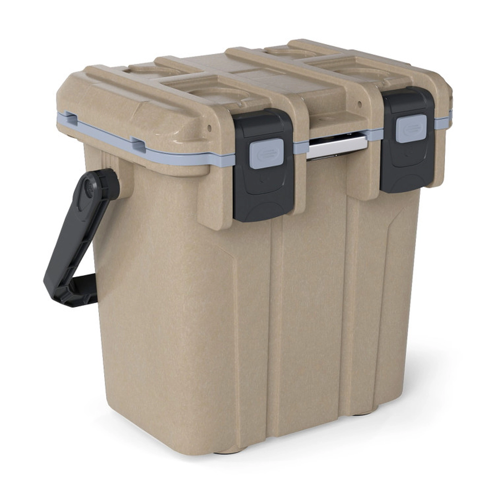 SUGIFT Injection Molded 21-Quart Hard Ice Chest 440-lb Capacity 19-in Exterior Length 14-lb Coffee/White Cooler
