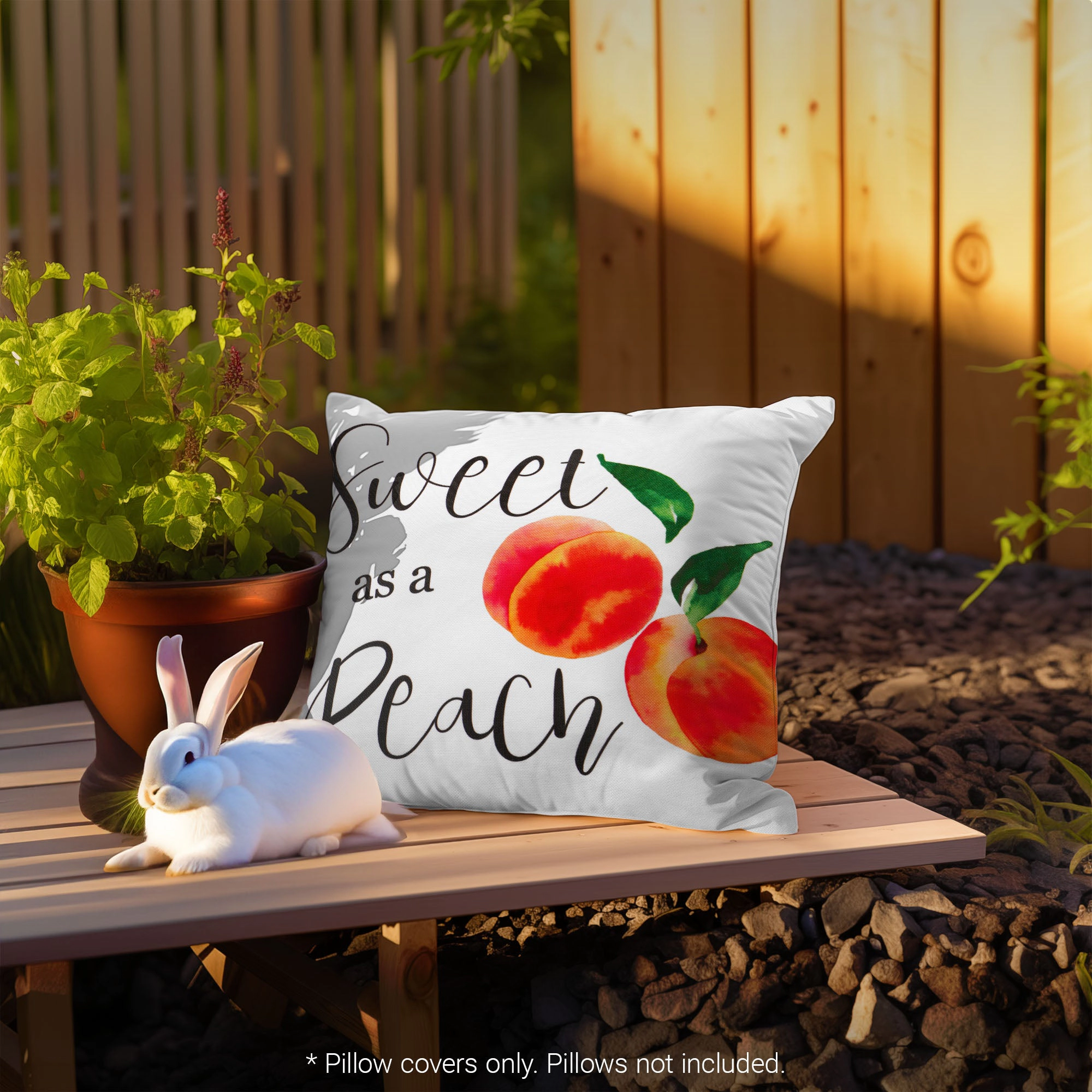 G128 Farmhouse Peach Decorative Throw Pillow Covers