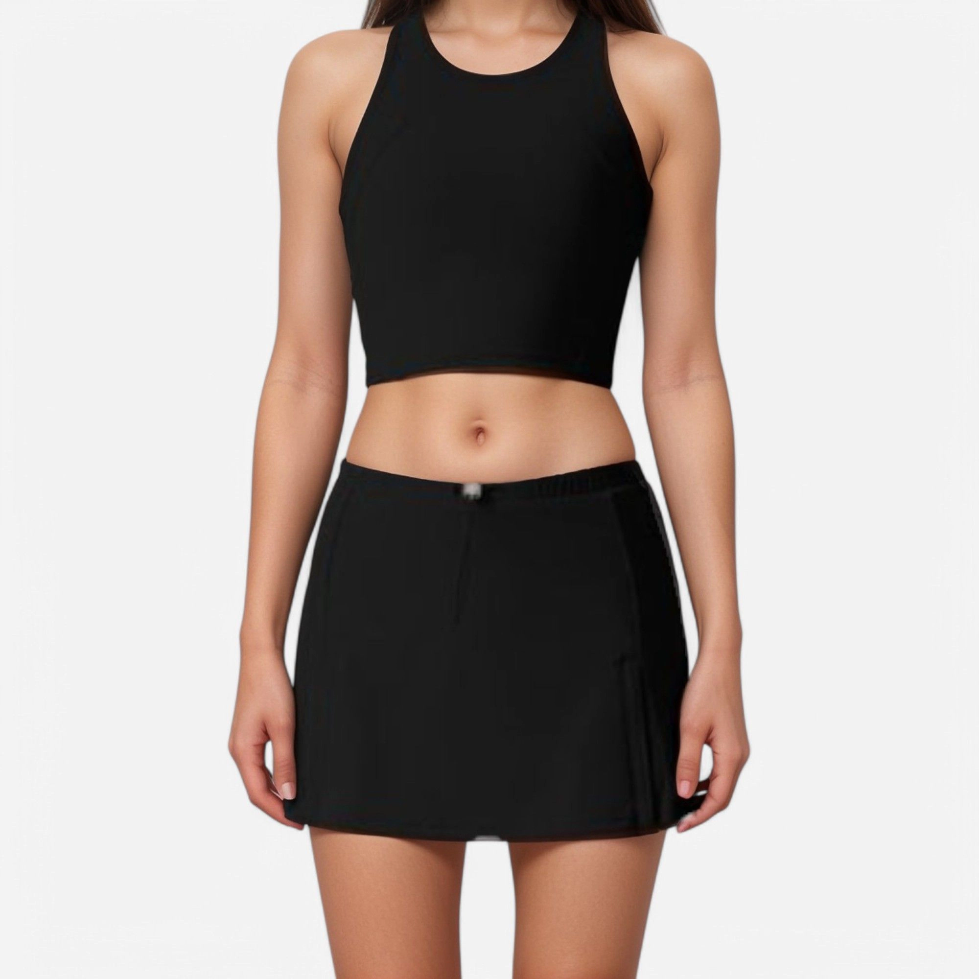 Anna-Kaci Women's Athletic Skort with Side-Pocket and Built-In Shorts