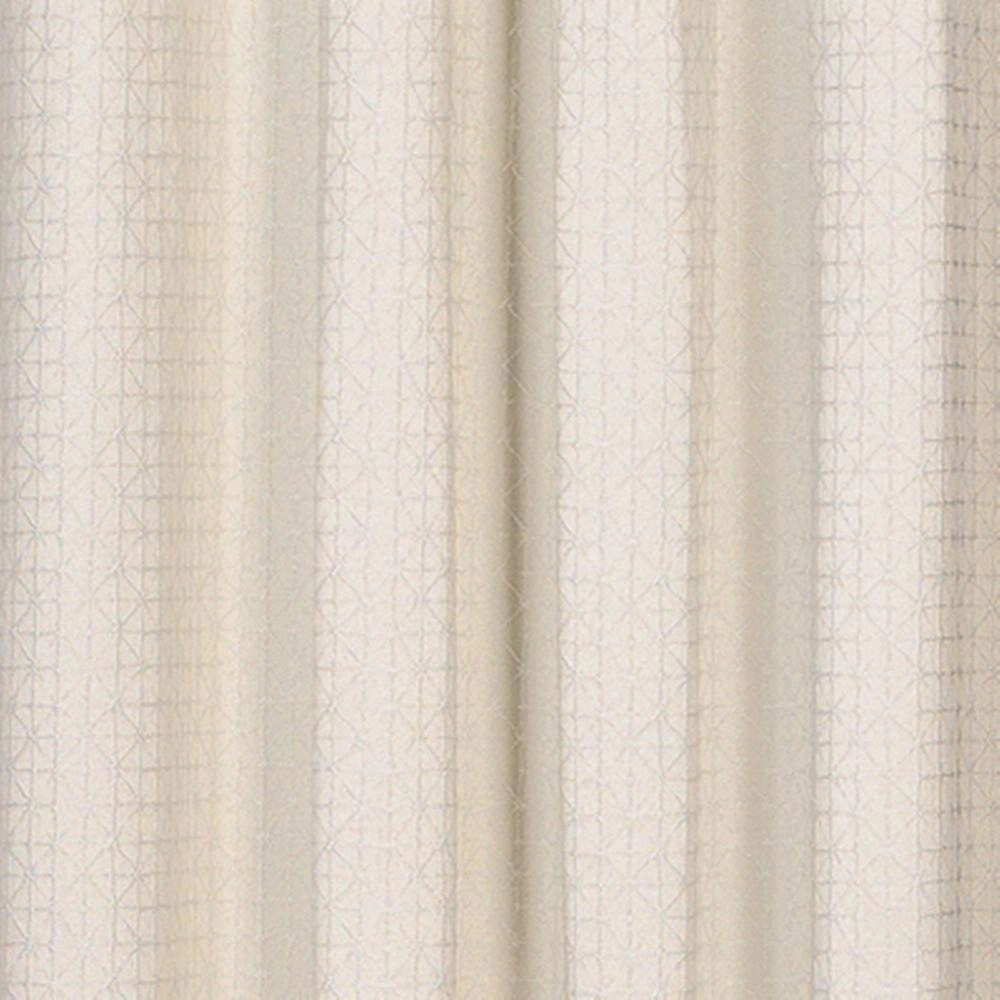 Saturday Knight Ltd Sacai Geometric Woven Jacquard Window Grommet Panel - 52x63", Natural