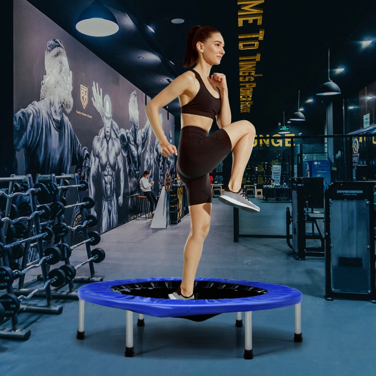 Hivvago 38 Inch Mini Folding Trampoline Portable Leisure Fitness Backboard
