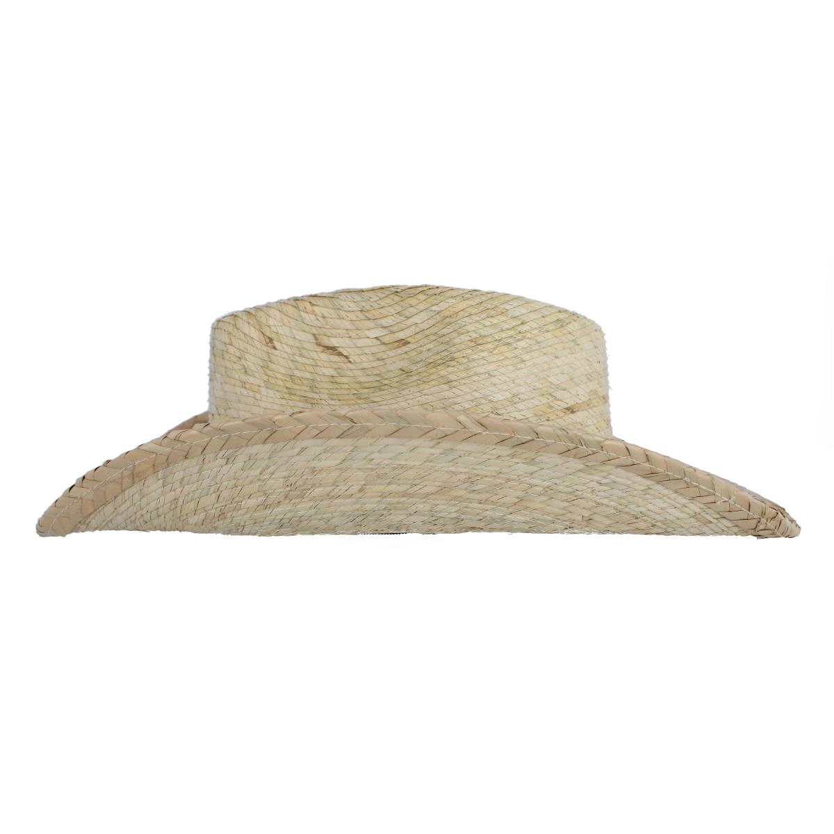 CTM Unisex Cabo Straw Cowboy Hat with Shapeable Brim