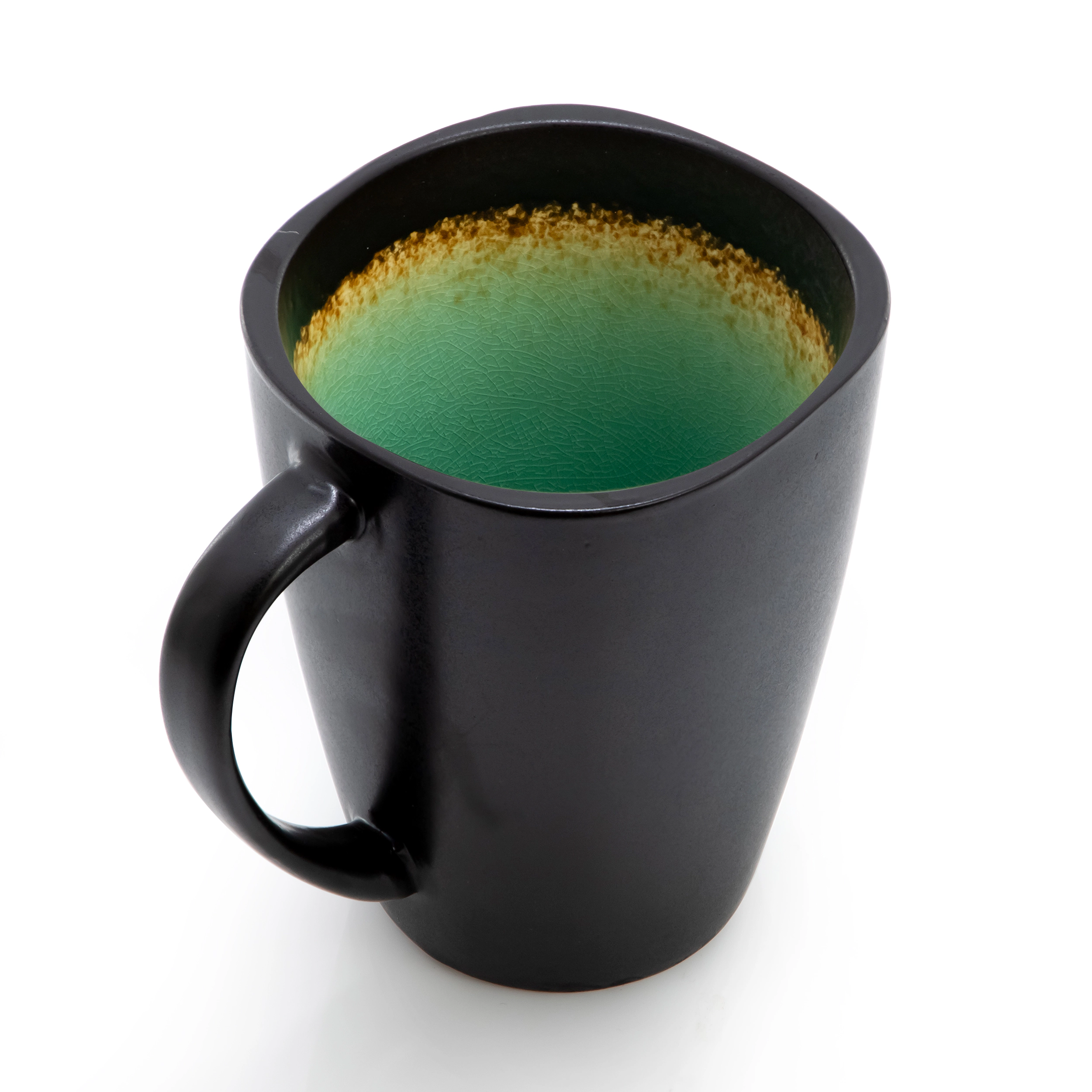 Gibson Elite Ocean Paradise 8 Piece 14 Ounce Square Stoneware Mug Set in Jade