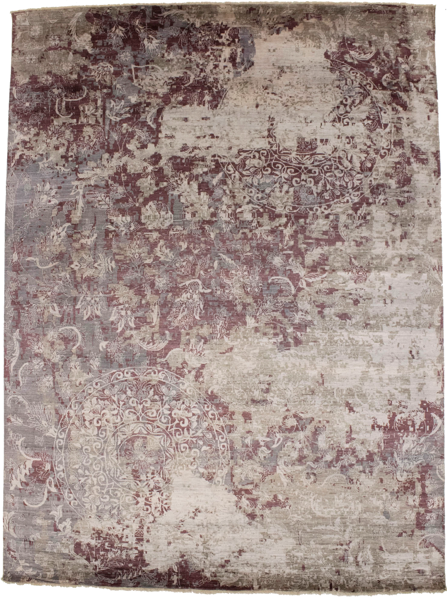 Magic Rugs Multicolored Floral 10X13 Modern Oriental Rug