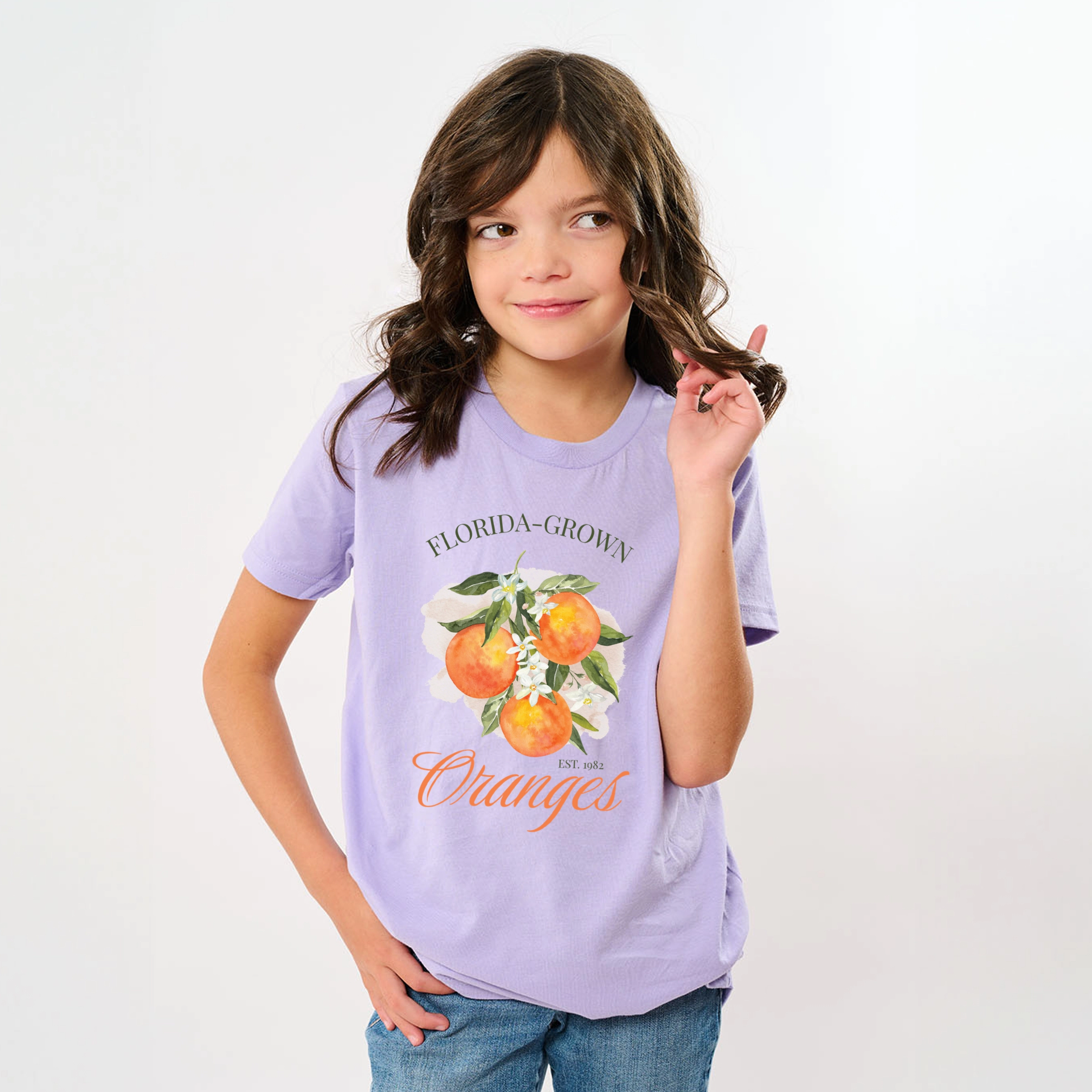 The Juniper Shop - Florida Grown Oranges Youth Short Sleeve Graphic T-Shirt