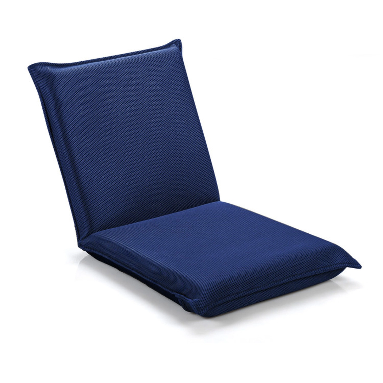SUGIFT Adjustable 6-Position Folding Floor Chair 287-Lb Capacity Navy