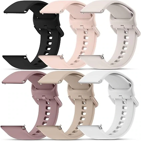 OneLink Gadgets 6 Pack Soft Silicone Sport Watch Bands