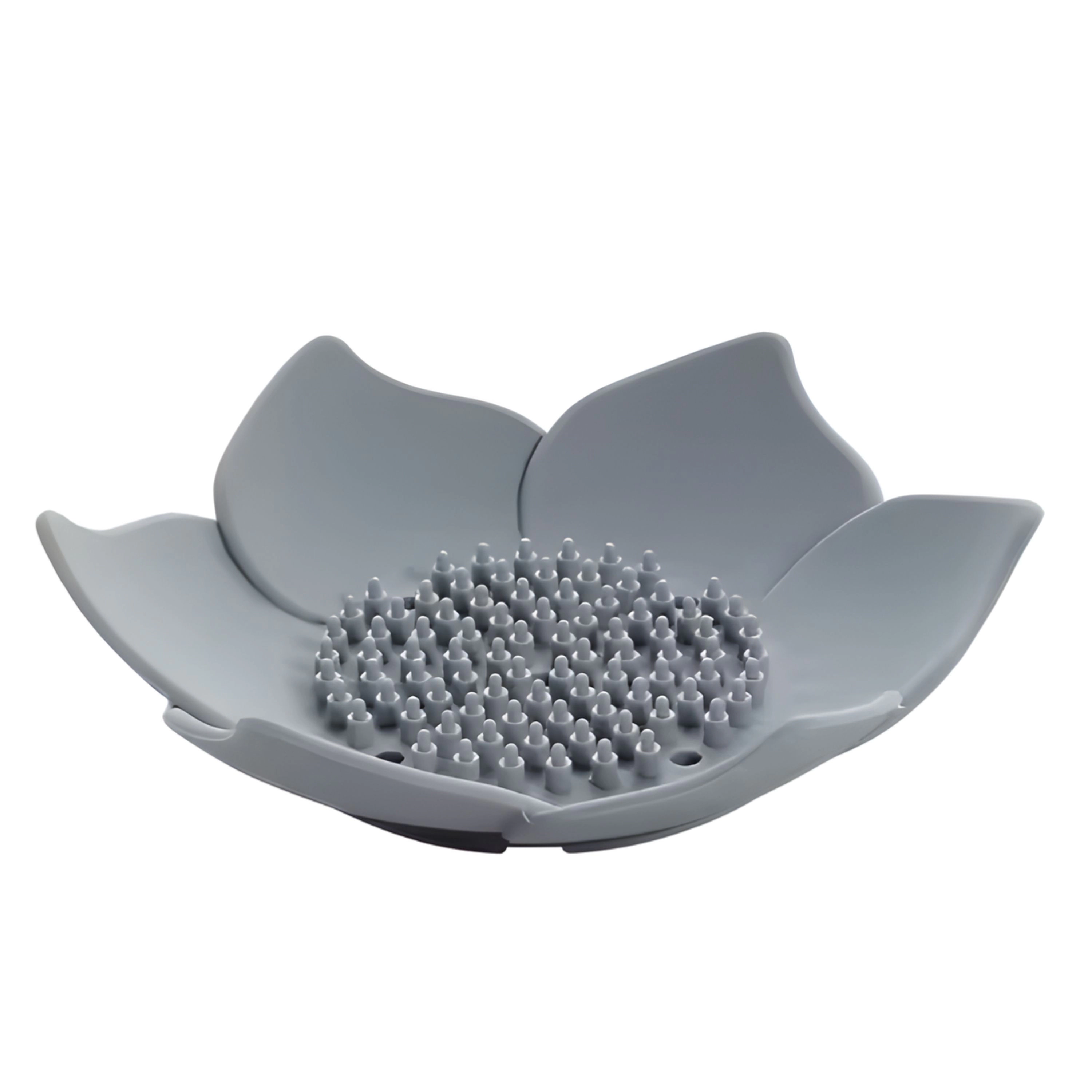 Kitcheniva 2 Pcs Silicone Self-Draining Flower Soap Dish