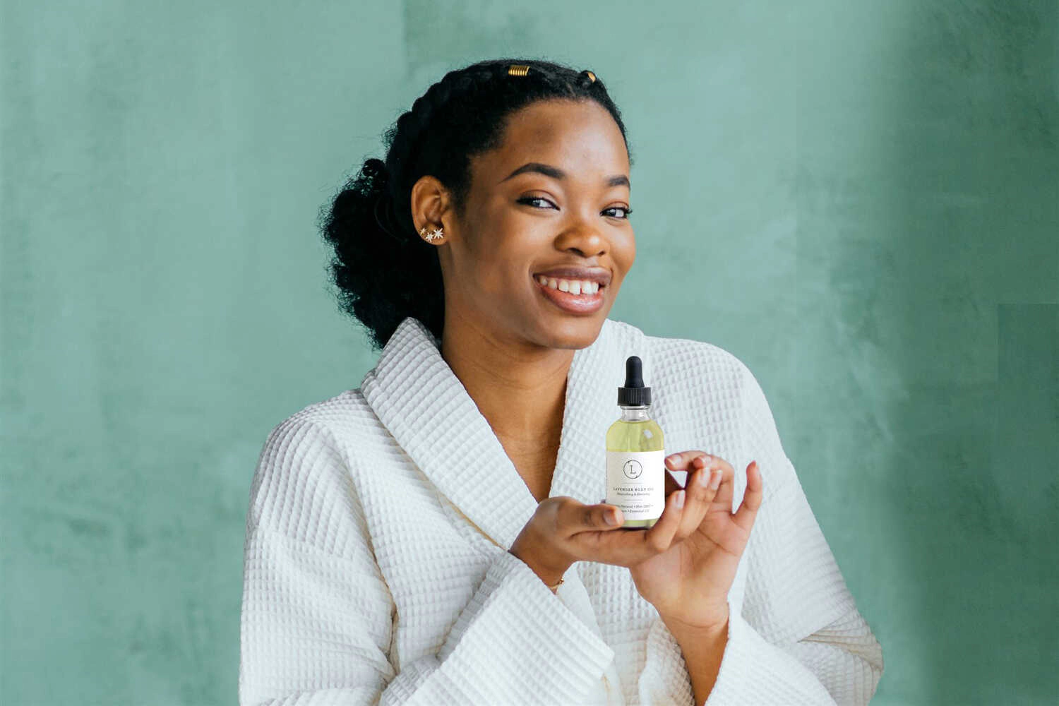 Lizush Lavender Body Oil, Natural Moisturizing 2 oz