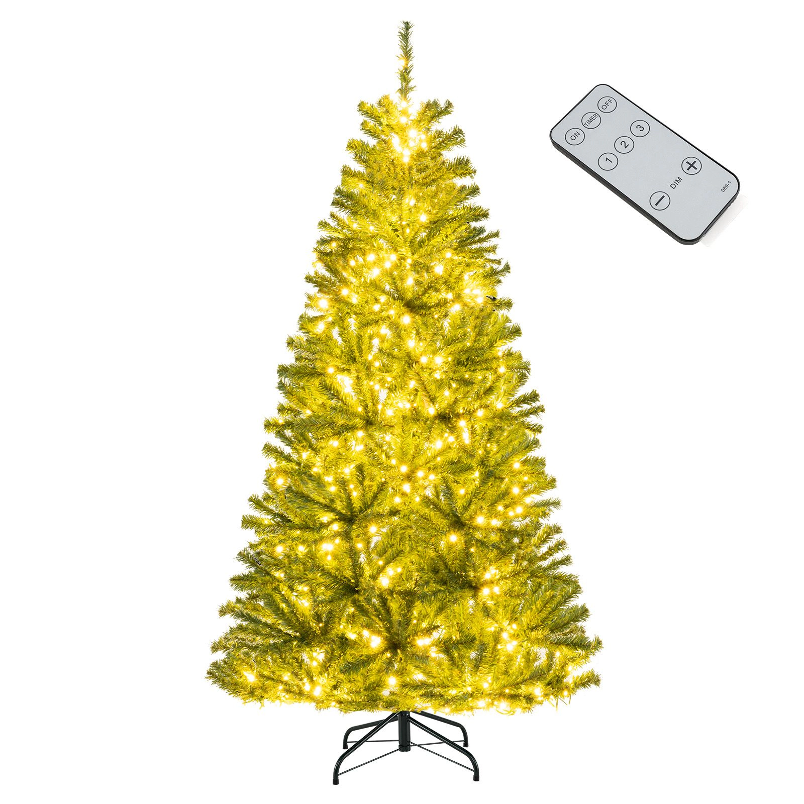 SlickBlue Lighted Christmas Tree with Adjustable Lighting Modes
