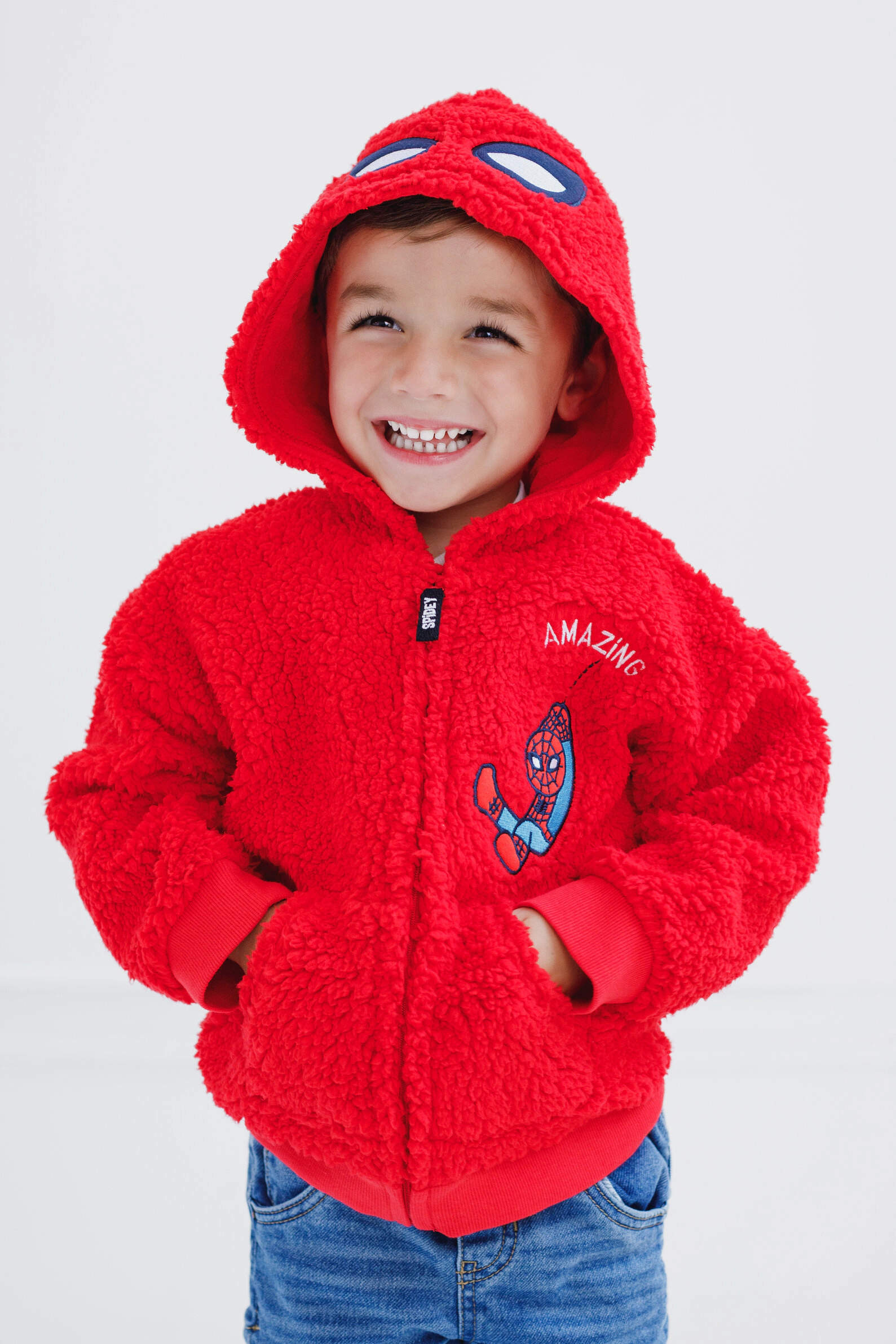 Marvel Spider-Man Boys' Cosplay Zip-Up Hoodie