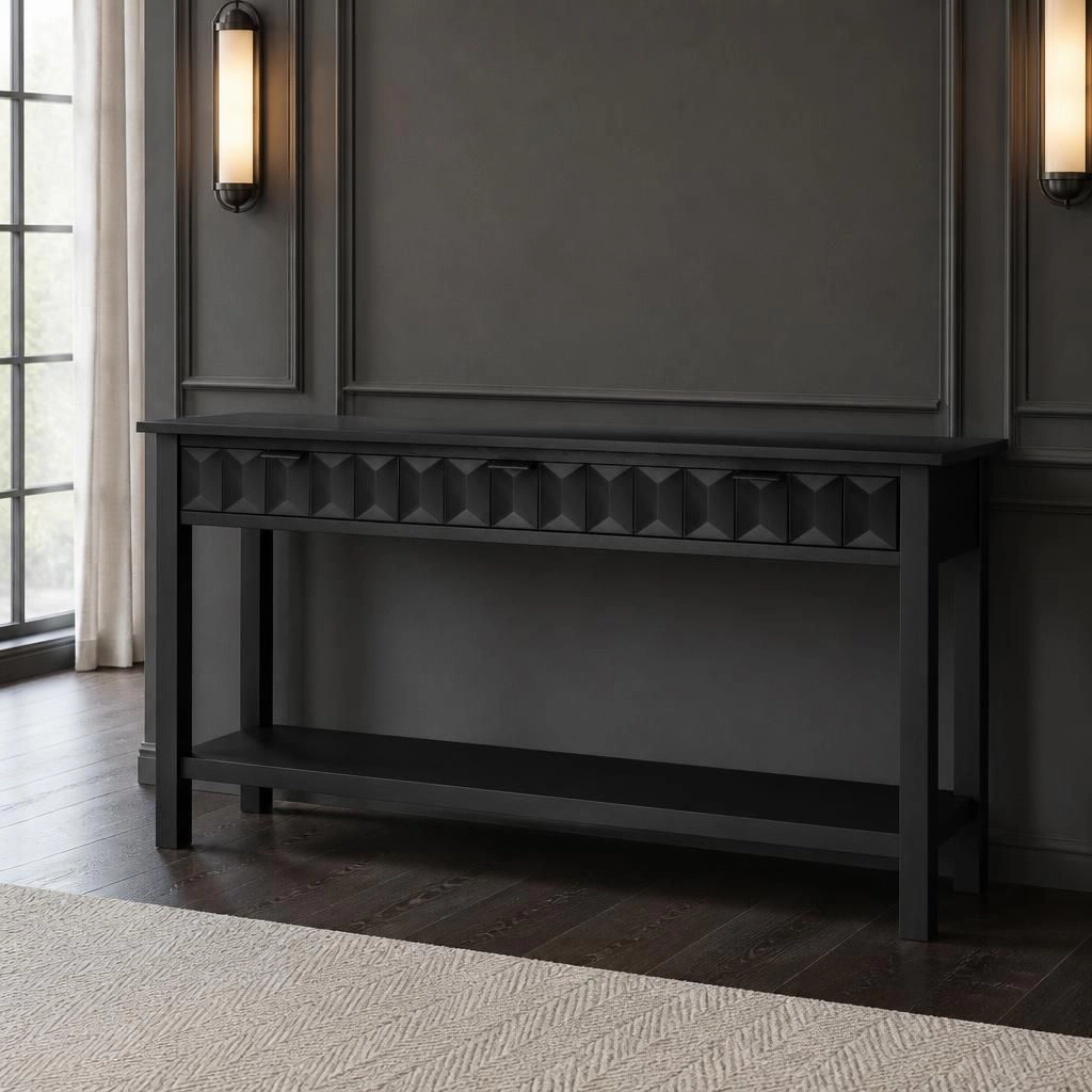 GOODSILO Long Narrow Entryway Console Table Modern Side