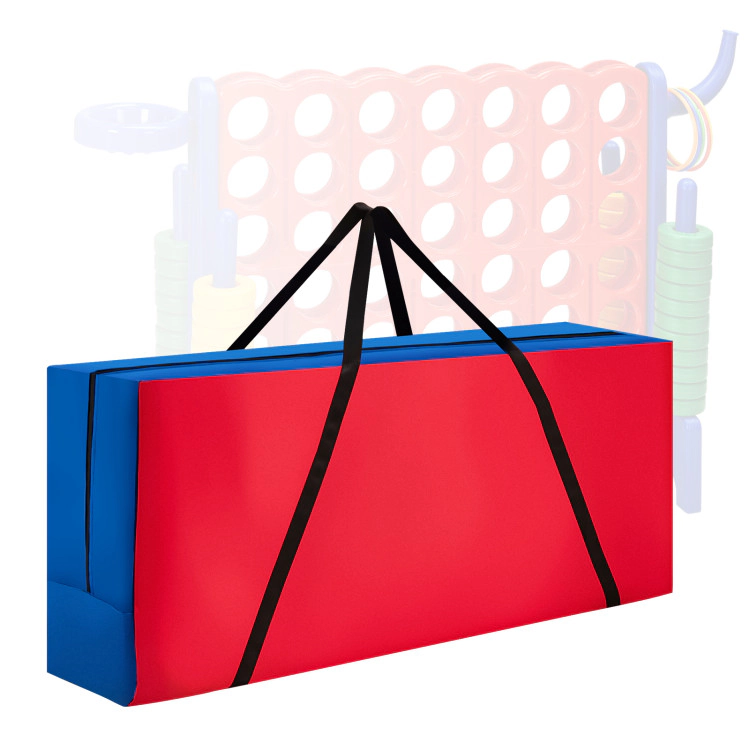 SUGIFT Red and Blue Giant 4-in-a-Row Game Carrying Bag with Ergonomic Shoulder Strap 33-in W 9-in D 14-in H