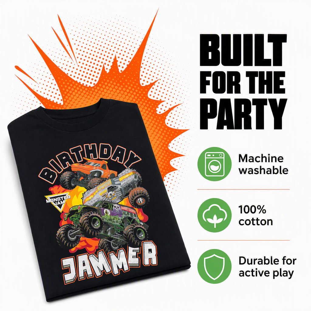 Monster Jam Boys' Birthday T-Shirt