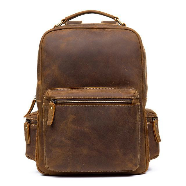 Steel Horse Leather Unisex The Langley Backpack | Vintage Leather Backpack