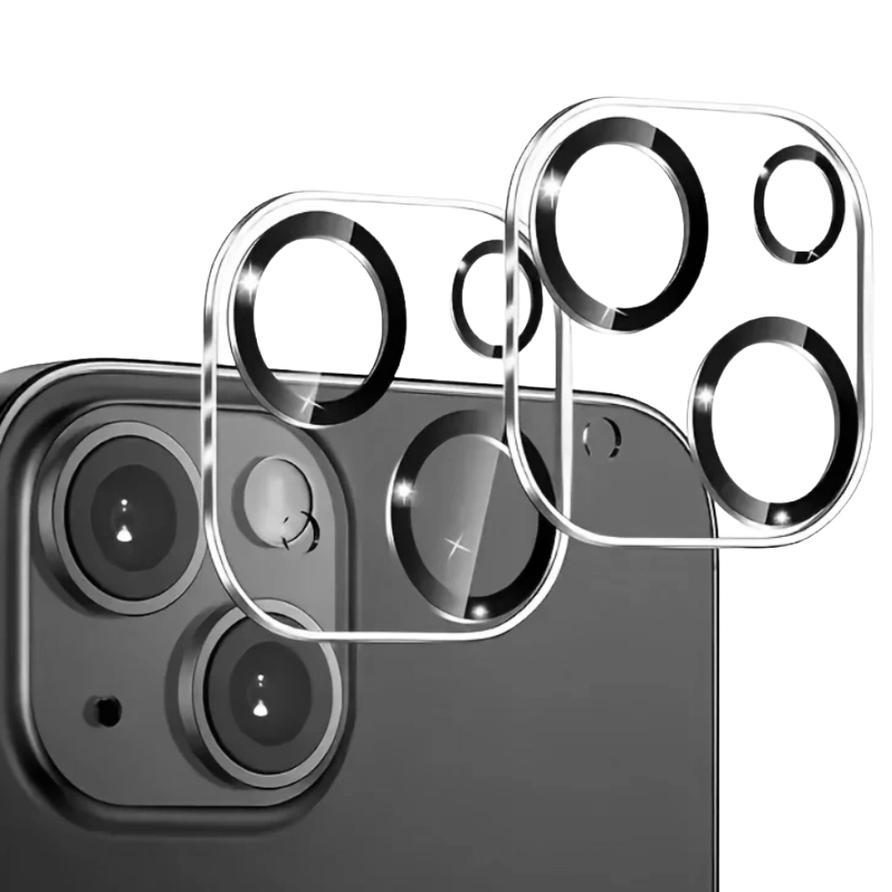 Qixxronics 2-PACK for iPhone 13 Mini Camera Lens Protector Tempered Glass