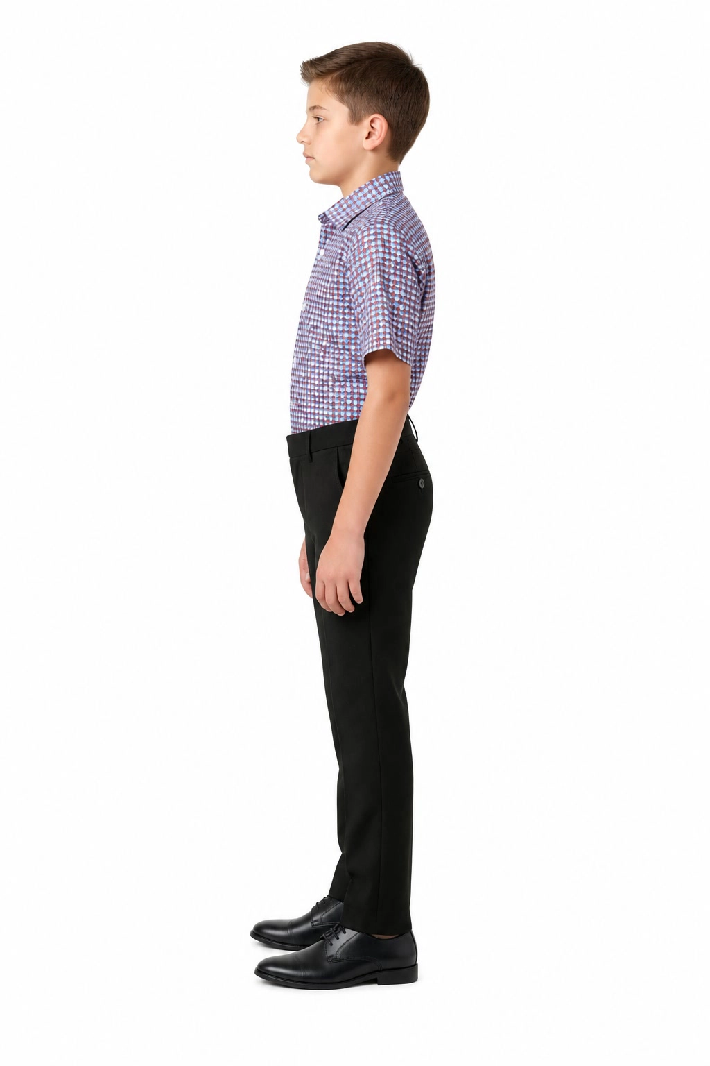 Elie Balleh Boys Slim Fit Printed Short Sleeve Shirt