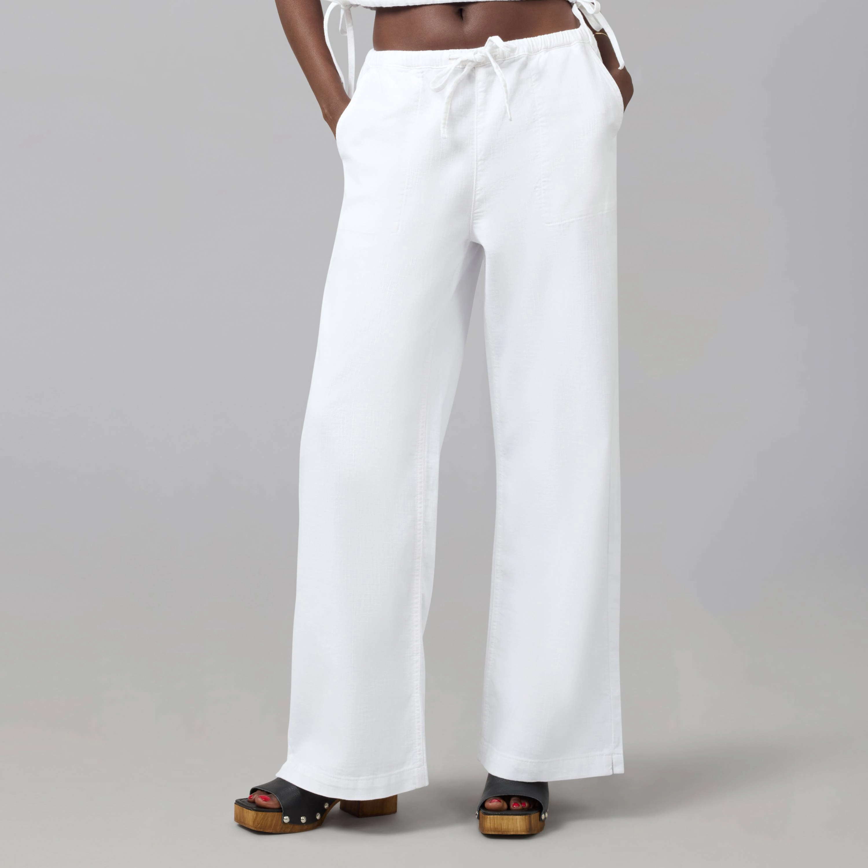 Lola Denim Womens Remy Mid Rise Cotton Twill Trouser