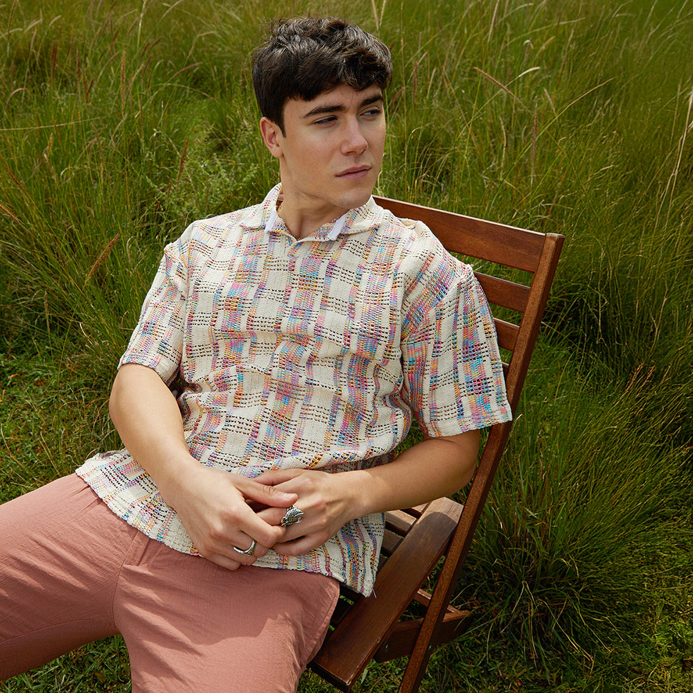 Prism Oversized Polo T-Shirt
