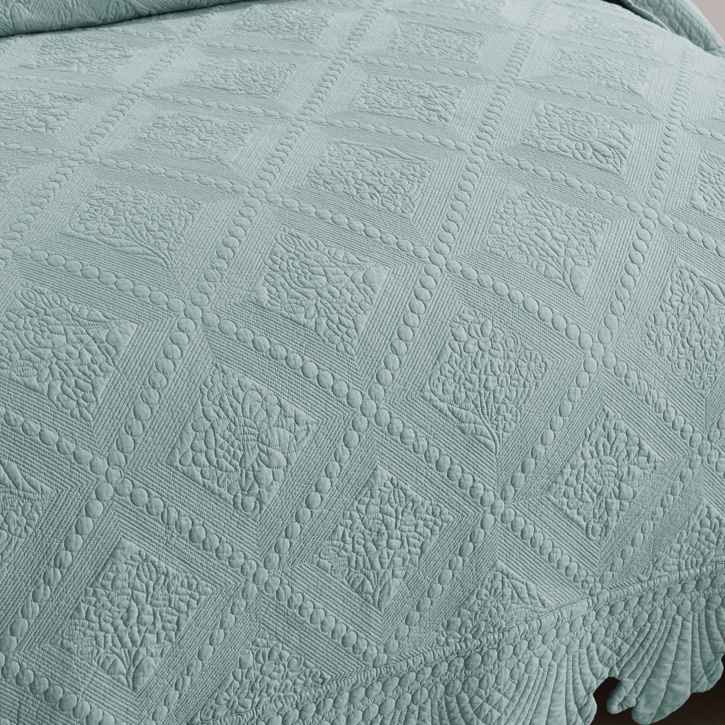 MarCielo 3 Piece 100% Cotton Oversized Lightweight Quilt Bedspread Set