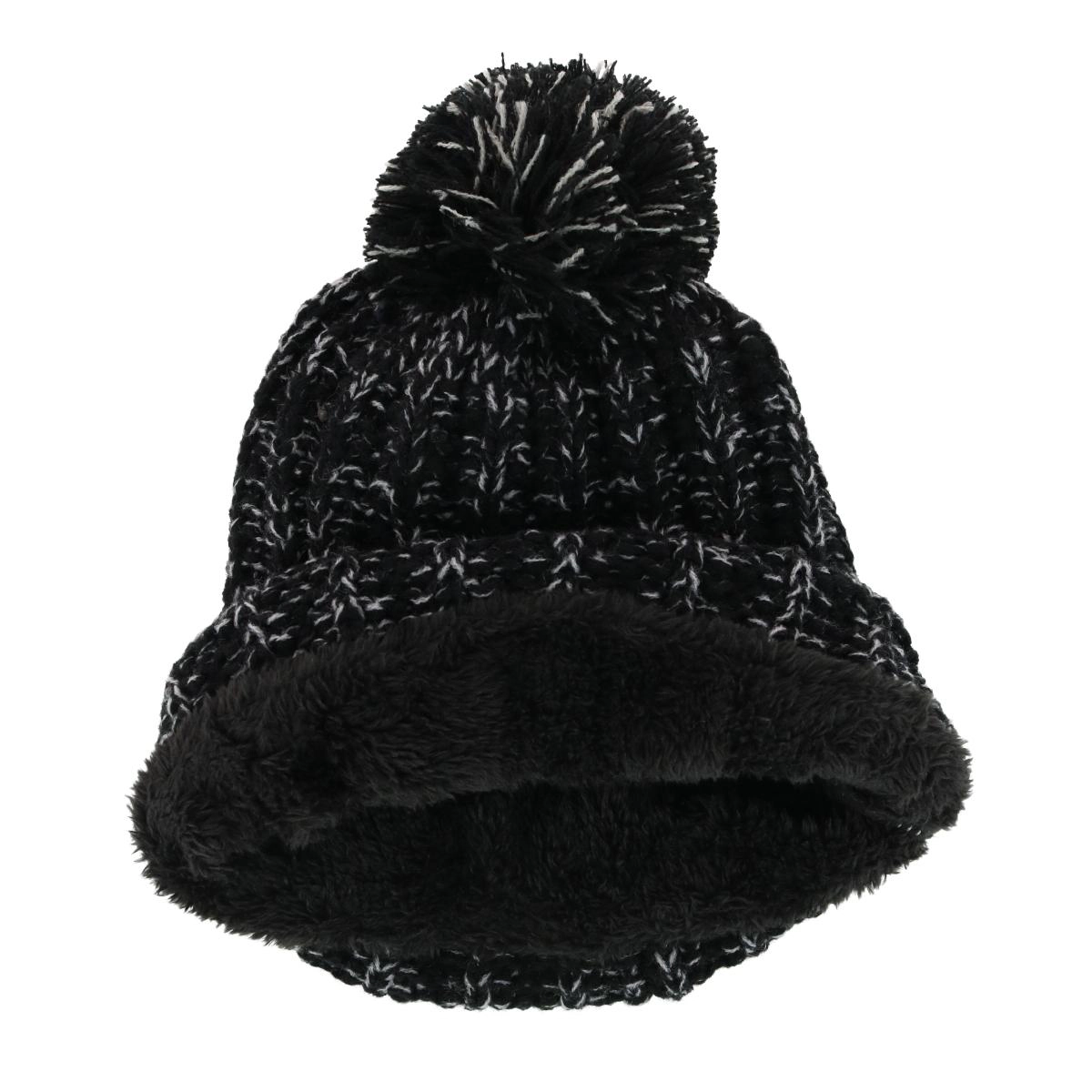 ClimaZer0 Women's Sherpa Lined Knit Winter Beanie Pom Hat