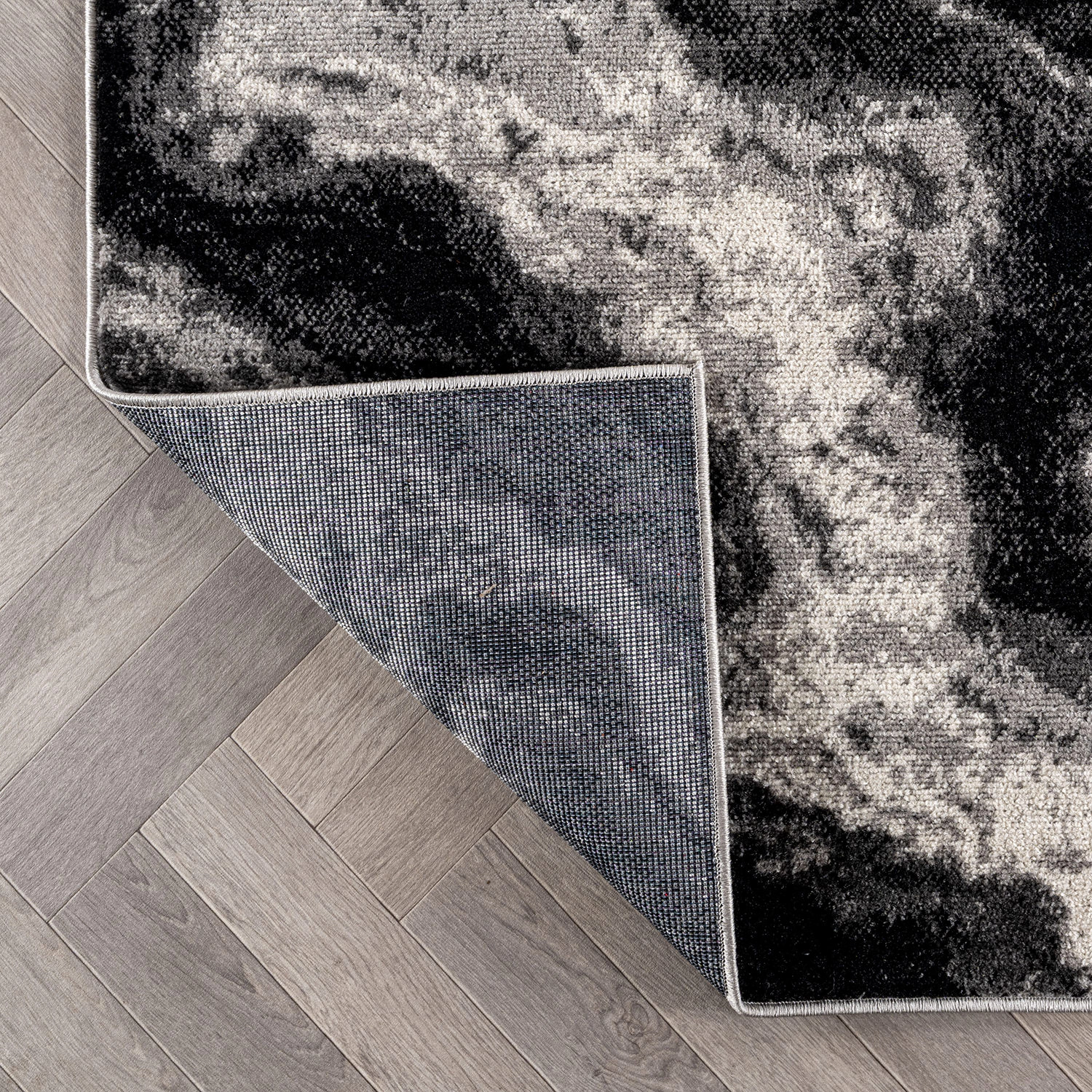 World Rug Gallery Modern Contrast Area Rug for Living Room, Bedroom, or Entryway – Low Pile Indoor