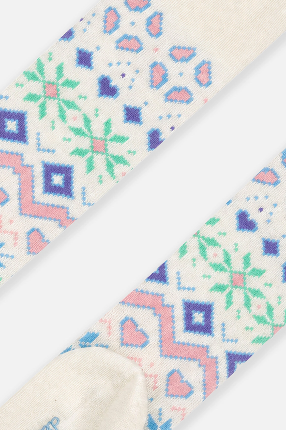 Deux par Girls Fair Isle Knit Tights