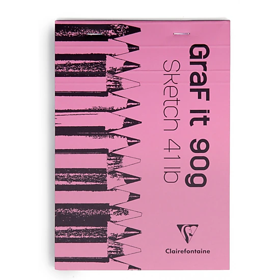 Clairefontaine GraF it Sketch Pad 6 x 8 in - 80 Sheets 90g Blank or Dot ...
