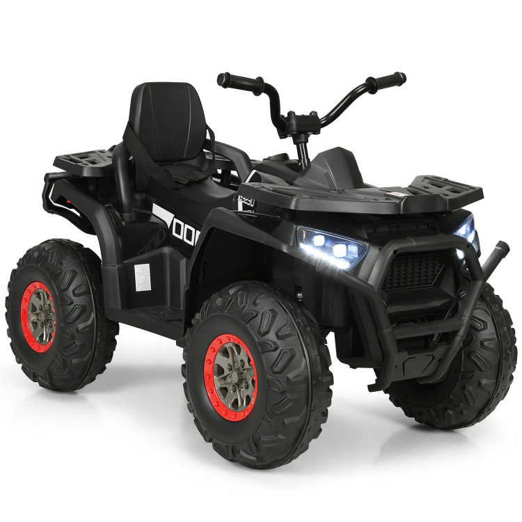Hivvago 12V Kids Electric 4-Wheeler ATV with 2 Speeds and LED Lights