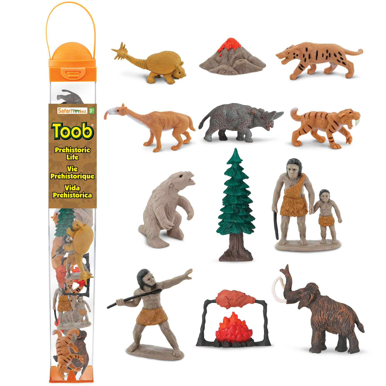 Safari Ltd. - Prehistoric Life TOOB - contains 12 Mini Figurines