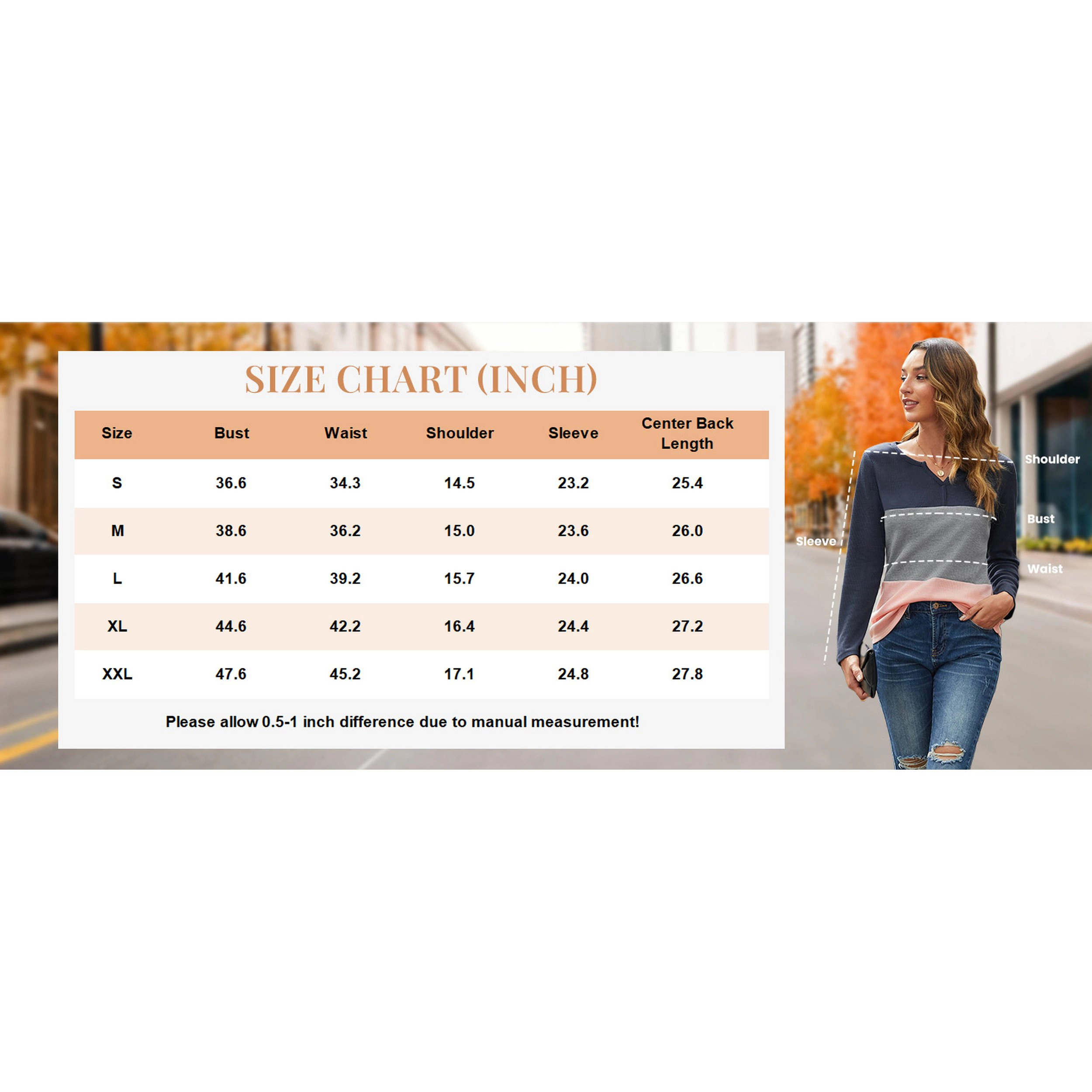Zeagoo Women Waffle Knit V Neck Tunic Top