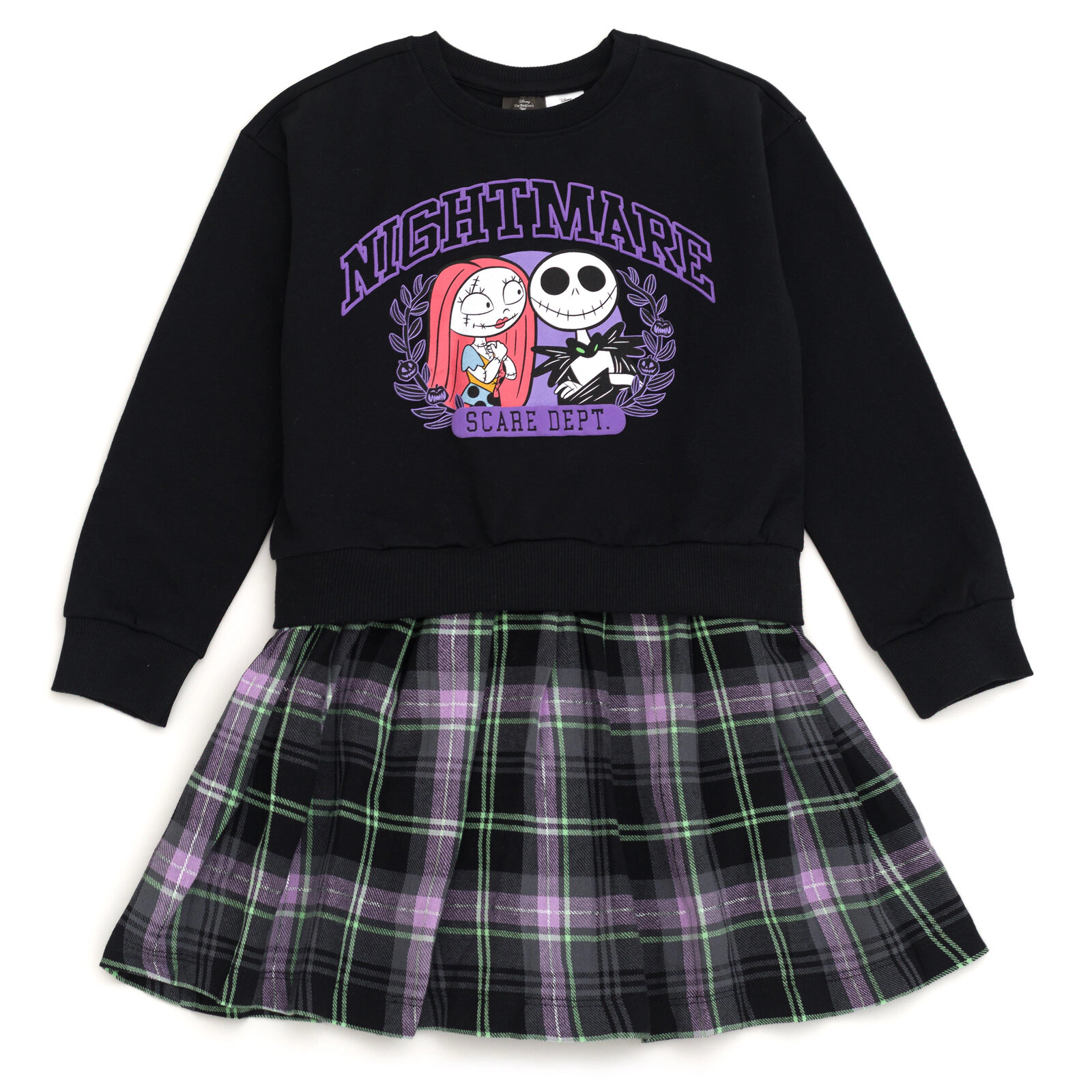 Disney Girls' Fleece Plaid Dress