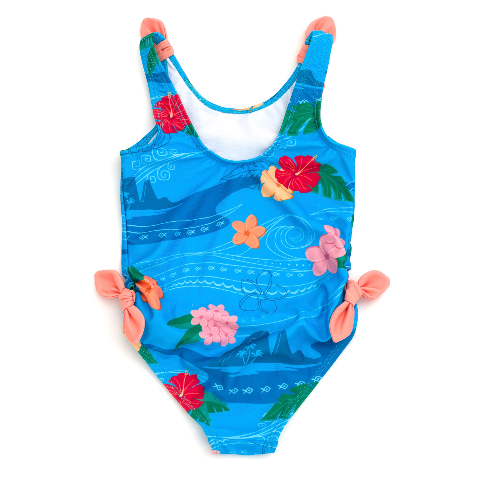 Disney Moana Girls' Tropical One-Piece Swimsuit