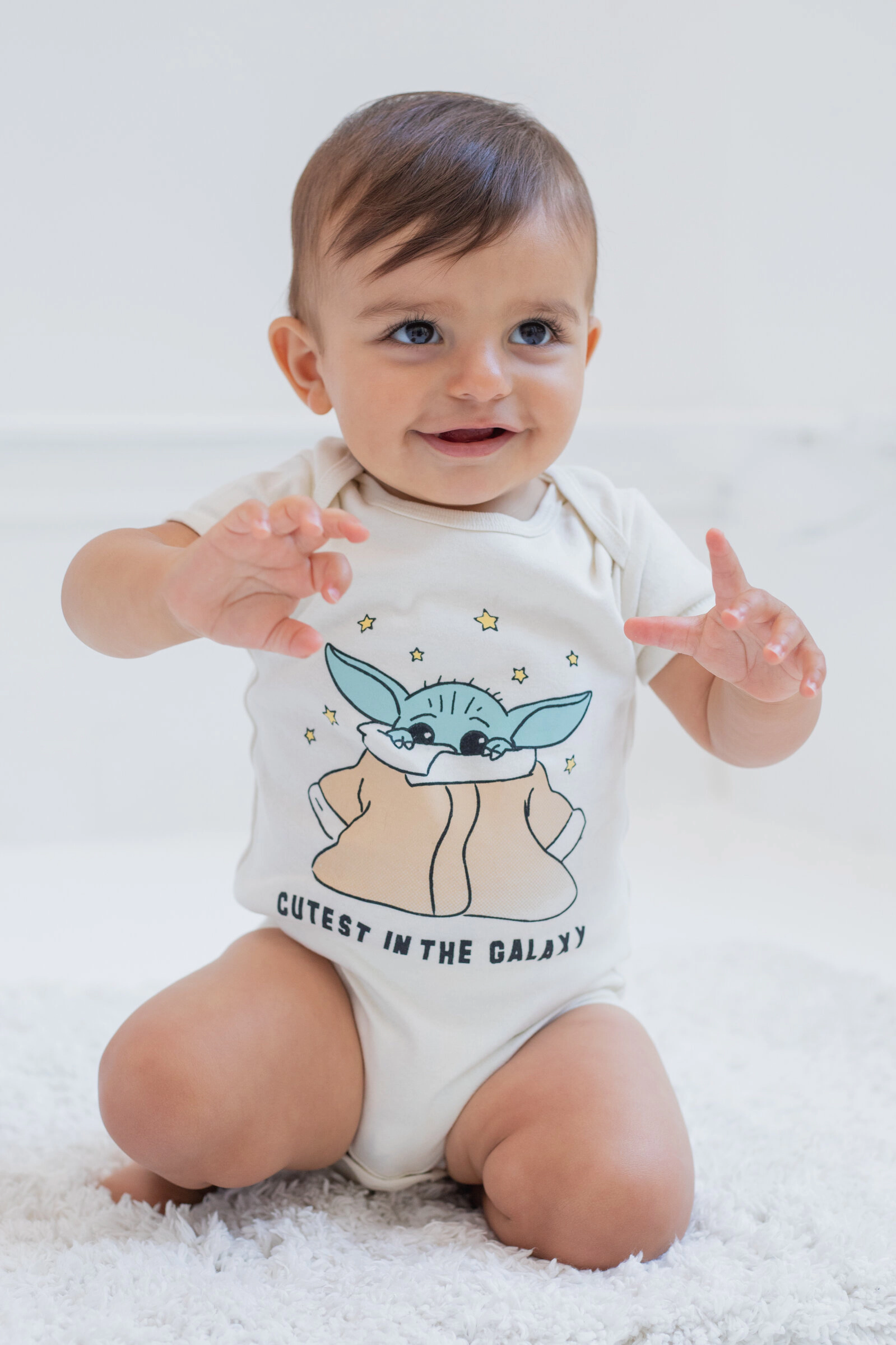 Star Wars Baby Boys' 3-Pack Short Sleeve Bodysuits