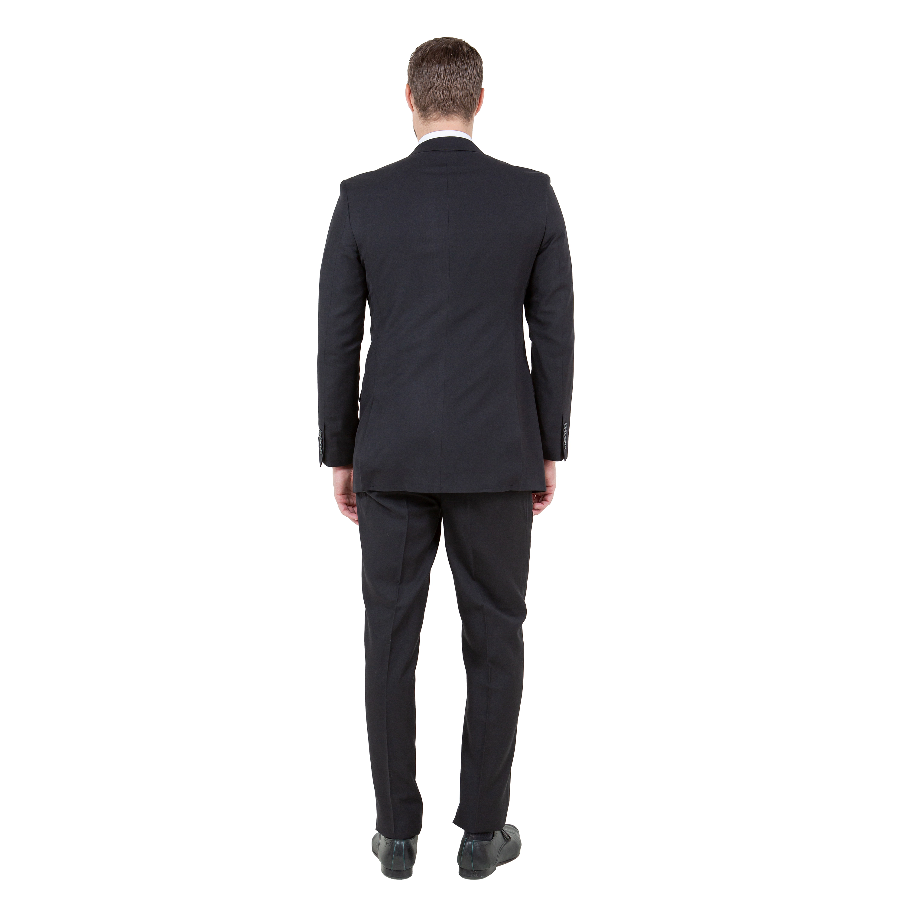 Zegarie Mens Modern Fit 2-Piece Wool Suit Set