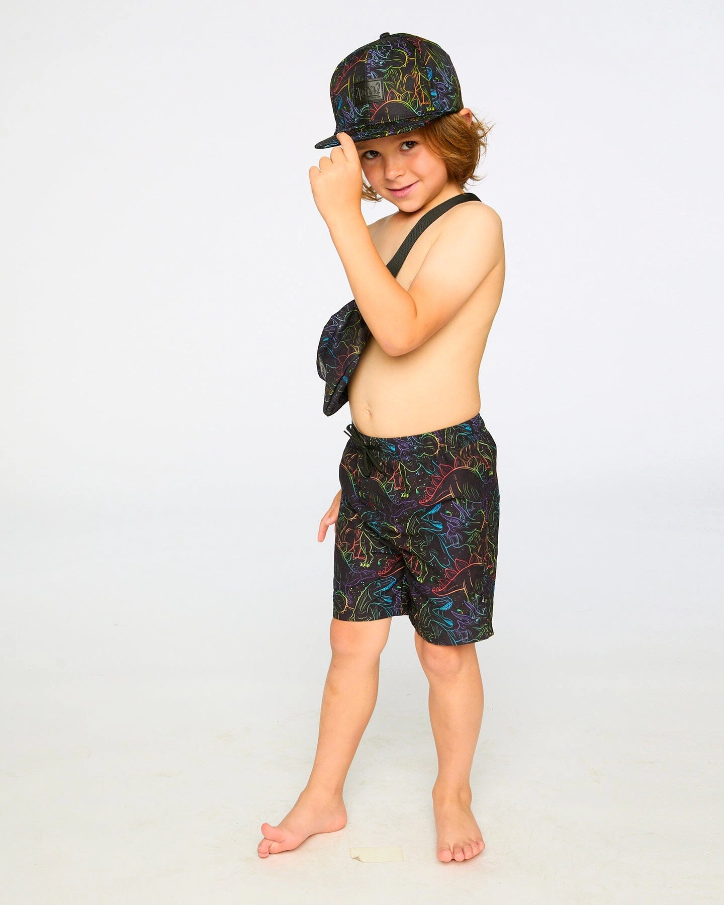 Deux par Boys Swim Trunks Dinosaur Print