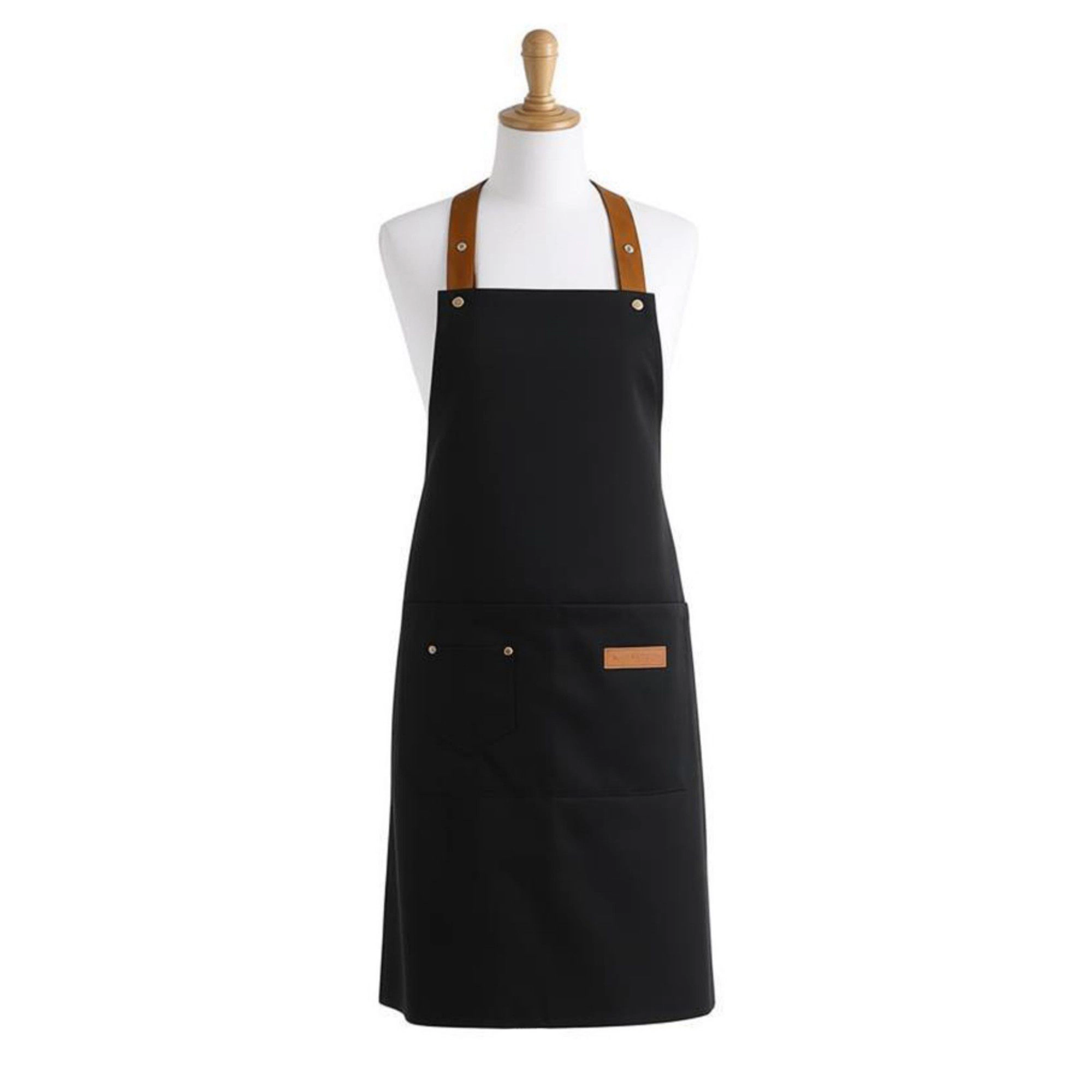 Alilang Unisex Cotton Kitchen Apron with Cross Back Straps Minimalist Utility for Cooking Baking Craft Gardening