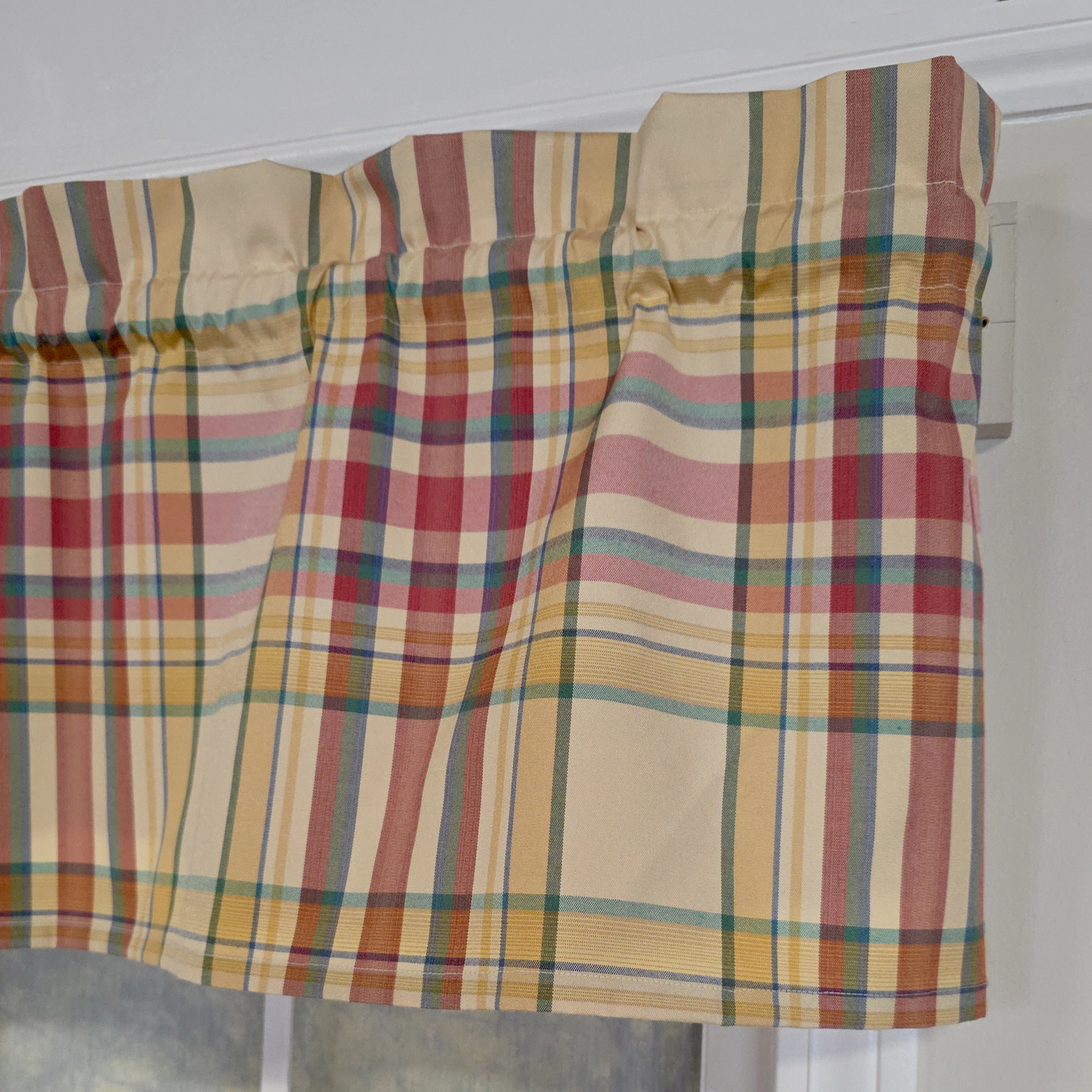 RLF Home 100% Polyester Syon Park Tailored  Unlined Windows Rod Pocket Valance 51" x 12"  Amber